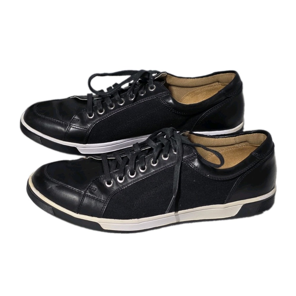 Cole Haan Vartan Sport Oxford Black Leather Canvas Sneakers Mens Size 9.5 M